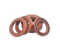 Bague d'étanchéité résistante à la température, café FKM Fluororubber TG4 squelette(27X48X8_2PCS)