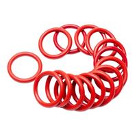 Bague d'étanchéité ronde rouge, Red Rubber O-Ring Seal Gaskets Pack of 2 Multiple Sizes 212-290mm ID x 5.3mm Wire Diameter Metric Sealing Washer(224mm x 234.6mm x 5.3mm)