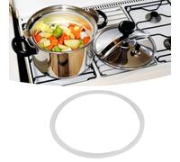 Bague d'étanchéité Secure en Silicone pour marmite d'autocuiseur, Outil de Cuisine Blanc Transparent commun d'accessoire de cuisinière Autocuiseur ustensile de Cuisine 6 Tailles (24CM)