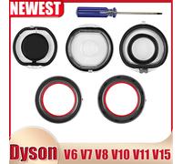 Bague d'étanchéité supérieure fixe et couvercle de Base pour aspirateur Dyson V6 V7 V8 V10 V11 V15, pièce de rechange pour tasse à poussière 2PCS V12