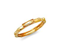 Bague d'éternité en or jaune 14 carats pour femme - Inspiration religieuse - Jésus, US 6 | EU 52.75 | DE 16.5 | JP 12 | UK M, Or Métal Or jaune, Aucune pierre précieuse