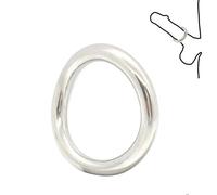 Bague D'Exercice En Acier Inoxydable MâLe（L） | Le Corps Est éPais Et Plein, Avec Des Contours IrréGuliers, Et Le Mur Du Tuyau Est Rond Et Lisse