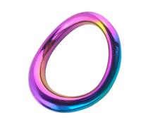 Bague D'Exercice PlioméTrique En Acier Inoxydable Pourpre（A5） | Le Corps Est éPais Et Plein, Avec Des Contours IrréGuliers, Et Le Mur Du Tuyau Est Rond Et Lisse