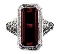 Bague d'héritière sertie de zircones éblouissantes et accrocheuses
