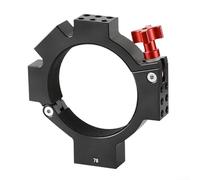 Bague d'imagerie pour caméras refroidies ASI - 78 mm ID - Construction en alliage d'aluminium - Support de guidage, anneaux de portée, blocs d'alimentation et autres accessoires (noir)