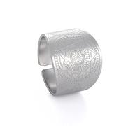 Bague du Sceau des 7 Archanges Bague du Cube de Metatron Bague du Sceau de Lilith Symbole Biblique Bague Amulette Talisman Bague Religieuse Bijoux en Acier Inoxydable Cadeaux pour Hommes Femmes