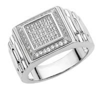Bague, EDS JEWELS, Homme, Argent fin 925, Oxyde de Zirconium, 42456 61
