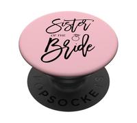 Bague élégante avec Inscription « Sister of The Bride » PopSockets PopGrip Adhésif
