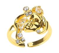 Bague élégante en forme de visage humain style rétro réglable pour un usage quotidien