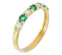 Bague "Emeraude Sacré" Or Jaune 375/1000