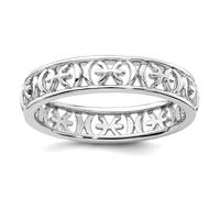 Bague empilable en argent sterling 925 avec signe du zodiaque Poissons pour femme, US 5 | EU 49.75 | DE 15.75 | JP 9 | UK J 1/2, Métal Argent Argent sterling, Aucune pierre précieuse