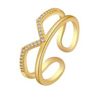 Bague empilable Kate Royal Princess résistante au ternissement pour femme