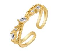 Bague empilable Kate Royal Princess résistante au ternissement pour femme