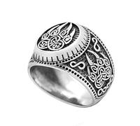 Bague en Acier Inoxydable Pour Homme Avec Patte D'ours Viking - Mythologie Nordique - Bague Griffe D'ours Celtique - Punk Hip Hop Nordique Scandinave Motard Petit Ami Bijoux Cadeau