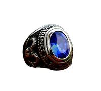 Bague en acier inoxydable pour hommes G.V Original réplique titane acier Zircon Pierre Vintage franc-maçonnerie bijoux style de mode