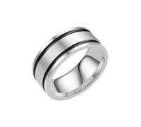 Bague en acier titane, bague simple et unique à rayures polies, bijou pour femme et homme, idéal pour une promesse de fiançailles