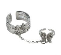 Bague en alliage Clean-Line avec centre ouvert, profil non distrayant, conçue pour se fondre parfaitement avec une tenue professionnelle et créative (01)