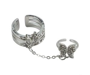 Bague en alliage Clean-Line avec centre ouvert, profil non distrayant, conçue pour se fondre parfaitement avec une tenue professionnelle et créative (01)