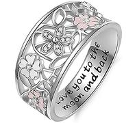 Bague en alliage de fleurs de cerisier Fashion Creux Design Women 1pcDurability