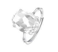 Bague En Argent 925 Avec Pierres Précieuses Naturelles, Ajustable, Empilable, Pour Mariage, Fiançailles, Diamant Ovale, Pour Femmes Et Filles, Bijoux Avec Pierre De Naissance, Cadeaux, Bague En Cr