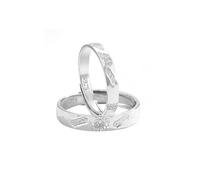Bague en Argent Femme Réglable, Bague Femme Mariage Chat Porte-Bonheur Couple Argent 925 Ajustable