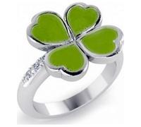 Bague en argent Heartbreaker trèfle LD LU 12 - Largeur 60