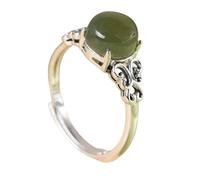 Bague En Argent Sterling 925 Avec Agate Verte Pour Femme, Style Vintage, Nœud D'Amour Celtique, Alliance De Fiançailles, Alliance Empilable Pour Le Pouce, Bijoux Cadeaux