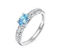 Bague En Argent Sterling 925 Avec Pierres Précieuses Pour Femme, Anneau Infini Empilable, Citrine, Améthyste, Topaze, Péridot, Grenat, Alliance De Fiançailles, Mariage, Topaze