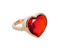 Bague en argent sterling 925 en forme de cœur avec quartz rouge en forme de cœur, solitaire pour mariage, anniversaire, cadeau de Saint-Valentin pour femme, petite amie, criendloveons, pierre