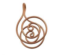 Bague en cuivre avec paume Reiki en spirale pour la méditation, la guérison énergétique, bague réglable faite à la main pour le travail des cristaux, la manifestation et l'équilibre des chakras