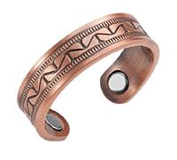 Bague en cuivre magnétique avec des aimants - Péruvienne