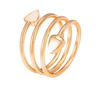 Bague en cuivre pour femme avec champ magnétique en forme de cœur en cuivre pur, Titane Acier inoxydable Cuivre