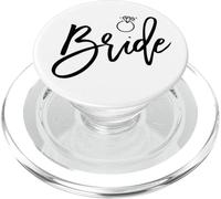 Bague en Diamant Bride Script, Motifs de Mariage PopSockets PopGrip pour MagSafe