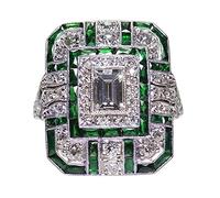 Bague en forme de poire pour anniversaire, demande en mariage, bague de fiançailles, 10, Métal, Aucune pierre précieuse