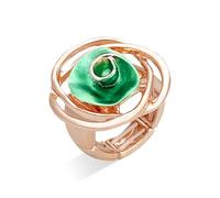 Bague en forme de rose pour femme, cadeau de fête des mères, bague extensible réglable en forme de rose 3D émaillée, bijoux cadeau pour elle, Résine, Aucune pierre précieuse