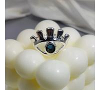 Bague en forme d'oeil en cristal coloré, nouveau Style palais éblouissant, accessoires de Couple, cadeau de Festival, hiver 2025