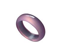 Bague en Jade Hetian Naturel Bague en Agate Naturelle, Agate De Glace Rose Bague en Calcédoine Bague De Queue Bijoux Index Doigt Bague en Jade Bague en Jade avec des Cadeaux