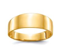Bague en or jaune massif 10 carats 3 6 mm avec tête plate conique Taille 7.00 pour homme et femme