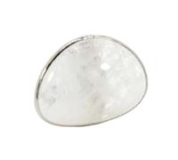 Bague en Pierre - Bague en Pierre de Quartz Rose Naturelle Bague en Cristal de Taille réglable Bijoux pour Femmes Hommes Filles Bijoux personnalisés à Porter Quotidiennement,Cristal de Roche,Tail