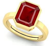 Bague en pierre précieuse naturelle de Birmanie sertie d'or 8,85 carats avec pierre de naissance rectangulaire/bague de promesse/bague de promesse/bague cadeau pour homme ou femme, pierre précieuse