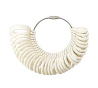 Bague en plastique - Jauge de taille - 5 variantes de couleurs - Fournitures de mesure de précision - Accessoire portable - 8 x 8 x 5 cm - Dispositif de taille de bague précis