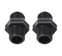 Bague en polypropylène avec connexion à bride et raccord fileté pour plomberie de réservoir IBC et adaptation de seau à pluie en plusieurs tailles de filetage (1,9 cm)