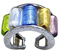 Bague en verre de Murano antique Murrina vénitienne V364