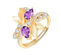 Bague Épaisse En Argent Sterling 925 Avec Rubis Taille Poire Pour Femme, Pierre Précieuse Naturelle, Plaquée Or 14 Carats, Bande Mate De Luxe En Oxyde De Zirconium, Alliance De Cocktail Pour Elle
