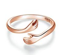 Bague exquise, bagues femmes, bague ouverte câlin, ensemble de bagues ouvertes en argent bagues réglables anneaux d'orteil noeud ouvert divers anneaux de queue empilables bijoux de plage for femmes fi