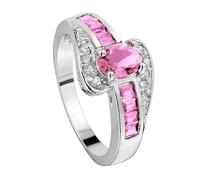 Bague fantaisie pour femme avec pierre de naissance - Bague de fiançailles pour femme, anniversaire, mariage, promesse, 12, Alliage d'aluminium, Aucune pierre précieuse