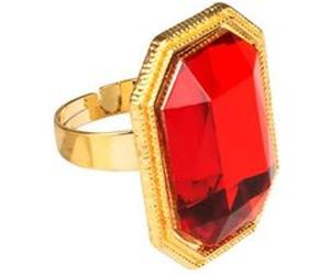 bague fantaisie réglable pierre précieuse adulte - boland 00636 Multicolor G