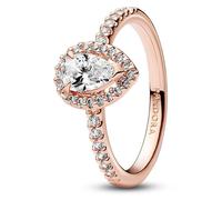 Bague Femme - 182835C01 - Or Rose - Zirconia Cubique - Taille 56 - Style Torque Rigide 56