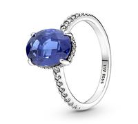 Bague Femme - Argent - 190056C01 - Cristal Bleu - Taille 52 - Style Torque Rigide 52