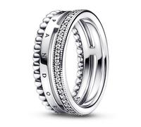 Bague Femme - Argent - 192312C01 - Torque rigide - Argent Fin 925 - Zirconia Cubique 56